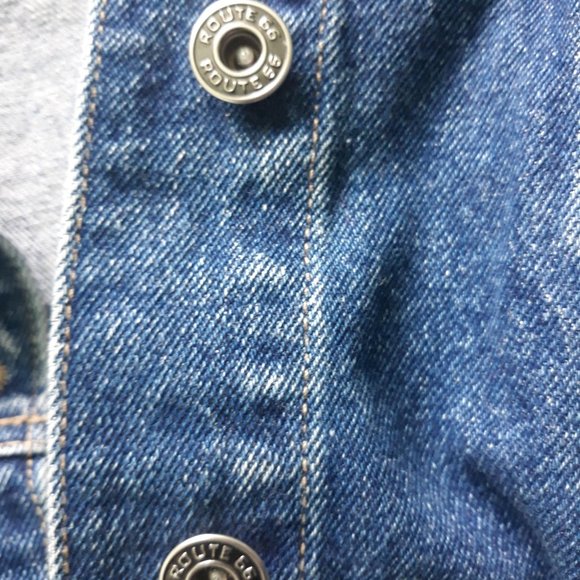 Vintage Route 66 Leopard Jean Denim Jacket - Picture 5 of 9